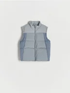 Kombinezony dla dzieci - Reserved - Pikowana kamizelka - jasnoniebieski - miniaturka - grafika 1
