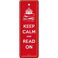 Zakładki do książek - Zakładka Metalowa Keep Calm and Read On - miniaturka - grafika 1