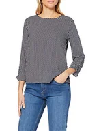 Bluzy damskie - GERRY WEBER Bluza damska, Dark Navy – Offwhite, 34 - miniaturka - grafika 1