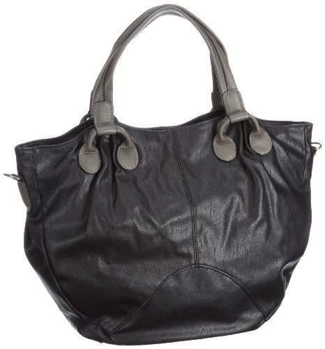 PIECES Damska torba na zakupy Zaya Bag Shopper, 45 x 34 x 11 cm, czarny - czarny Black - 45x34x11 cm (B x H x T)