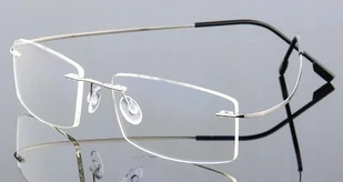 OKULARY KOREKCYJNE bezramkowe minusy -0.5 - Okulary korekcyjne, oprawki, szkła - miniaturka - grafika 1