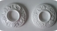 Akcesoria rzeźbiarskie - Forma do odlewów gipsu,  świeczniki - symbole szczęścia i słoneczniki, 2 elementy - miniaturka - grafika 1