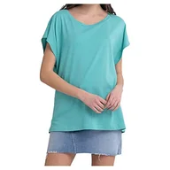 Koszulki i topy damskie - Replay Damska koszulka W3795A T-shirt, 191 turkusowy, S, Turkus 191, S - miniaturka - grafika 1