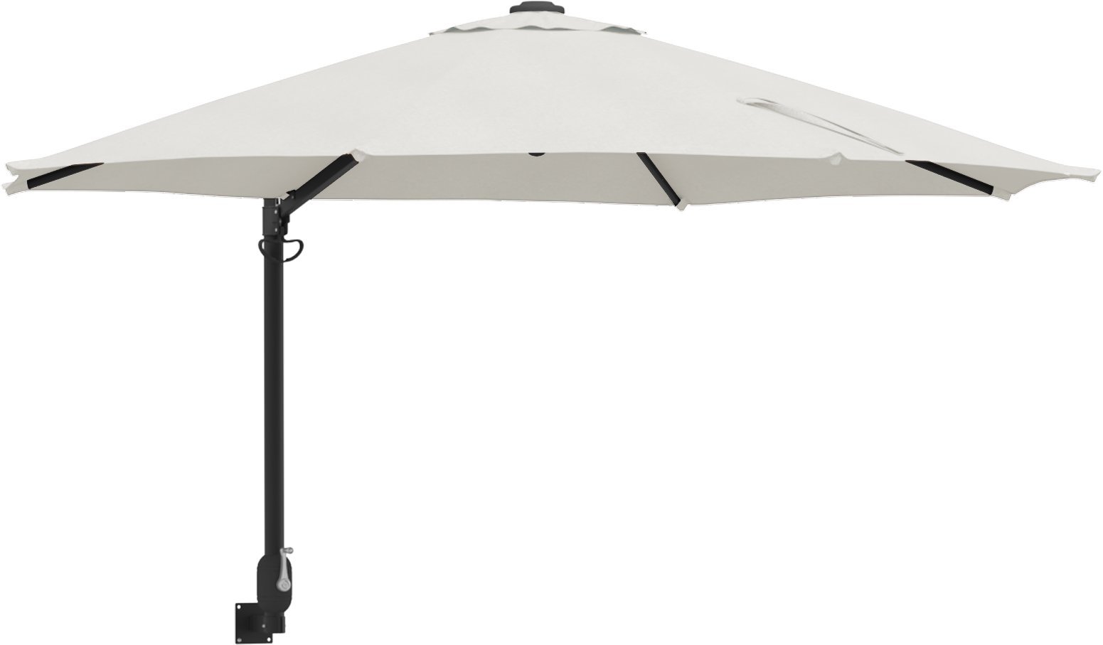 vidaXL Parasol Wysięgowy Piaskowy Poliester, Aluminium Duży Składany