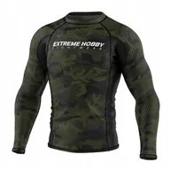 Kimona, stroje i obuwie - Extreme Hobby Rashguard Męski Długi Rękaw Havoc Khaki L - miniaturka - grafika 1