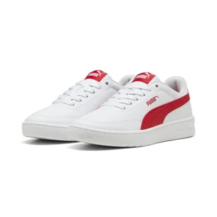 Młodzieżowe sneakersy Court Classic Clean PUMA White For All Time Red - Odzież sportowa dziecięca - miniaturka - grafika 1