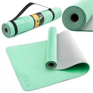 Dwustronna mata do jogi, pilatesu i fitnessu - antypoślizgowa mata gimnastyczna TPE - zwiększenie komfortu ćwiczeń (4Fizjo Yoga Mat) - Akcesoria do rehabilitacji - miniaturka - grafika 1