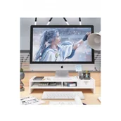 Akcesoria na biurko - Organizer na biurko z szufladami, Rodzaj drewna: Orzech - miniaturka - grafika 1