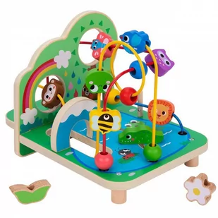 TOOKY TOY Drewniana Pętla Motoryczna Leśny Labirynt - Zabawki zręcznościowe - miniaturka - grafika 1