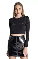 Koszulki i topy damskie - Gianni Kavanagh Damska koszulka Black No Sleep Long Sleeve Tee T-Shirt, czarny, XL - miniaturka - grafika 1