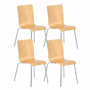 Krzesło drewniane CLASSIC, kolor naturalny - Krzesła - miniaturka - grafika 1