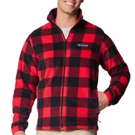 Bluzy sportowe męskie - Bluza Columbia Steens Mountain 1478231616 - czarno-czerwona - miniaturka - grafika 1