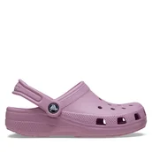 Buty dla dziewczynek - Klapki Crocs Toddler Classic Clog 206990 Różowy - miniaturka - grafika 1