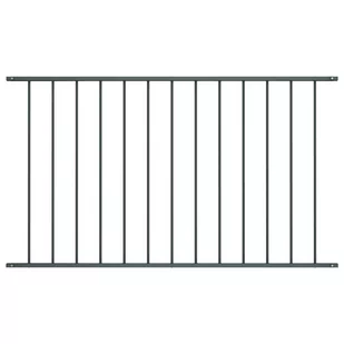 vidaxl Panel ogrodzeniowy, kryta proszkowo stal, 1,7x0,75 m, antracyt - Ogrodzenia - miniaturka - grafika 2