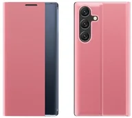 Etui i futerały do telefonów - New Sleep Case etui do Samsung Galaxy A16 / A16 5G pokrowiec z klapką i podstawką - różowe - miniaturka - grafika 1