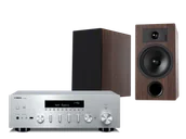 Zestawy stereo - Yamaha R-N600A (srebrny) + Tesi 3 (mokka) - miniaturka - grafika 1