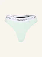 Majtki damskie - Calvin Klein Stringi Icon Cotton Modal gruen - miniaturka - grafika 1