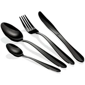 Zestawy sztućców - Berlinger Haus Lumarko Sztućce 24 Elem. Bh-2630 Czarne Lustrzane BH-2630 Kinghoff - miniaturka - grafika 1