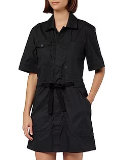 Sukienki - G-STAR RAW Army Dress Short Sleeve Sukienka damska, Dk Black, M - grafika 1