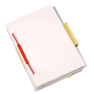 Q-Connect Klips archiwizacyjny D-Clip cerwony, 100 szt PB370 - Spinacze i klipsy do papieru - miniaturka - grafika 1