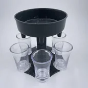 Inne urządzenia gastronomiczne - DOZOWNIK DRINKÓW NALEWAK ALKOHOLU + 6xKIELISZEK NA IMPREZĘ DO BARU - miniaturka - grafika 1