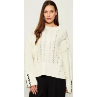 Swetry damskie - BOSS ORANGE Sweter C_Fitto Oversize fit - miniaturka - grafika 1