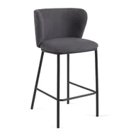 Taborety i hokery - Ciemnoszare hokery zestaw 2 szt. 92 cm Ciselia – Kave Home - miniaturka - grafika 1