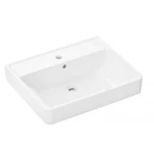 Umywalki - HANSGROHE 60133450 Xanuia Q Umywalka wisząca 600/480 z otworem na baterię, z przelewem Biały - miniaturka - grafika 1