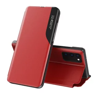 Eco Leather View Case elegancki futerał etui z klapką i funkcją podstawki Samsung Galaxy A12 / Galaxy M12 czerwony - Etui i futerały do telefonów - miniaturka - grafika 1