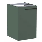 Szafki łazienkowe - ROCA A857774534 ELLA Moduł boczny z koszem Cargo 40 cm Zielony mat - miniaturka - grafika 1
