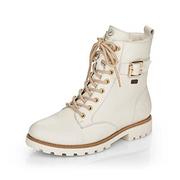 Śniegowce damskie - Remonte Damskie buty zimowe D8475, biały 80, 39 EU - miniaturka - grafika 1