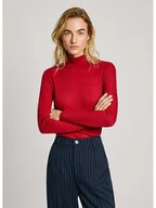 Koszulki i topy damskie - Pepe Jeans Koszulka w kolorze czerwonym - miniaturka - grafika 1