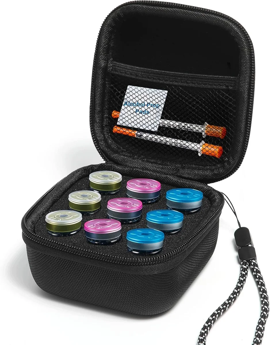 PIÓRNIK INSULINA PEPTYDOWY POJEMNIK ETUI NA LEKI DIABETYK CZARNY