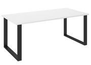 Stoły - Stół do jadalni loftowy Imperial 185x90 Biały - miniaturka - grafika 1