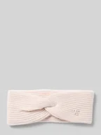 Czapki damskie - Opaska z mieszanki wełny jagnięcej z aplikacją z logo - miniaturka - grafika 1