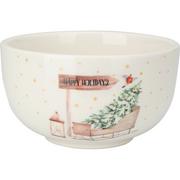 Miski i półmiski - Świąteczna miska porcelanowa Sanki, 500 ml - miniaturka - grafika 1