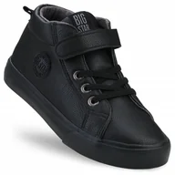 Buty dla dziewczynek - TRAMPKI DZIECIĘCE BIG STAR CZARNE EE374001 R33 - miniaturka - grafika 1