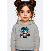 Bluzy dla dziewczynek - BLUZA DZIECIĘCA Z KAPTUREM ROBLOX GRACZ 110-116 DLA DZIECKA PREZENT - miniaturka - grafika 1