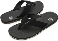 Klapki i japonki męskie - japonki męskie VOLCOM VICTOR SANDALS Black - miniaturka - grafika 1
