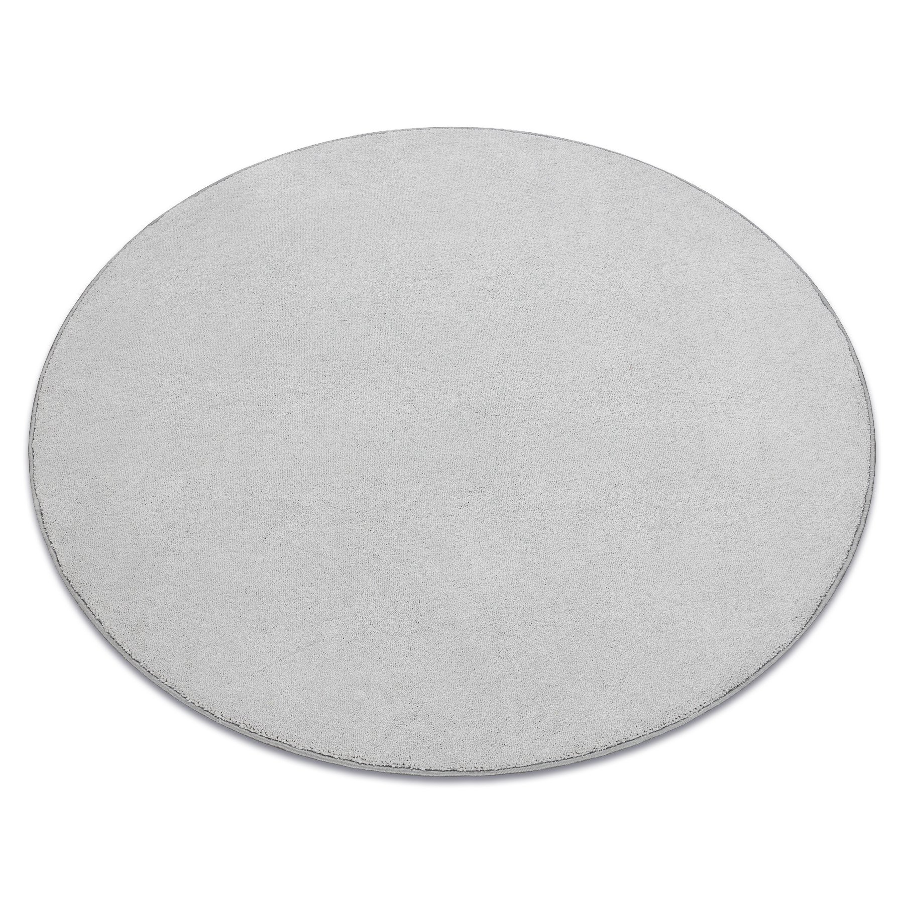 DYWAN koło CASHMERE srebrny 152 gładki szary koło 133 cm