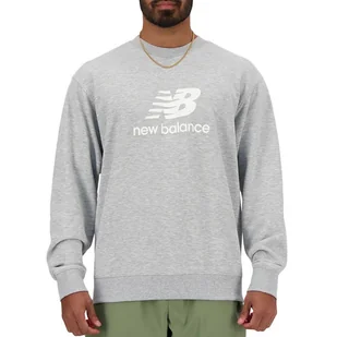 Bluza New Balance MT41500AG - szara - Bluzy męskie - miniaturka - grafika 1