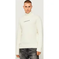 Swetry męskie - Guess Jeans Golf z dodatkiem wełny - miniaturka - grafika 1