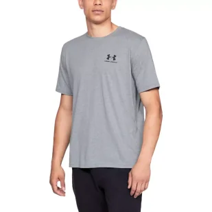 Koszulka męska Under Armour SPORTSTYLE LEFT CHEST SS - Koszulki sportowe męskie - miniaturka - grafika 3