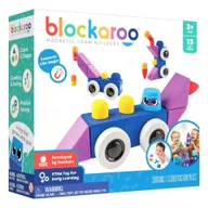 Klocki - BLOCKAROO klocki konstrukcyjno - magnetyczne, piankowe do zabawy w wodzie - Zestaw średni ROADSTER 13 elementów - miniaturka - grafika 1