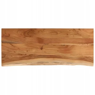 Blat Do Stołu 100X40X3,8CM Drewno Akacjowe Naturalna Krawędź - Blaty meblowe i parapety okienne - miniaturka - grafika 1