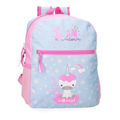 Roll Road I Am a Unicorn Plecak szkolny Niebieski 27x33x11 cms Poliester 9,8L, niebieski, plecak szkolny
