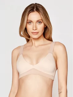 Biustonosze - SPANX Biustonosz braletka Bra-llelujah! Unlined 30016R Beżowy - grafika 1