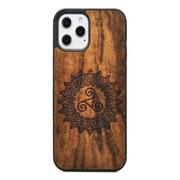 Etui i futerały do telefonów - Drewniane etui iPhone 12 Pro Max Triskelion Imbuia ForestZone - miniaturka - grafika 1