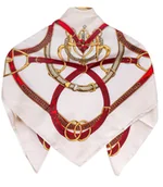 Apaszki i szaliki damskie - Chusta delikatna elegancka apaszka print - miniaturka - grafika 1