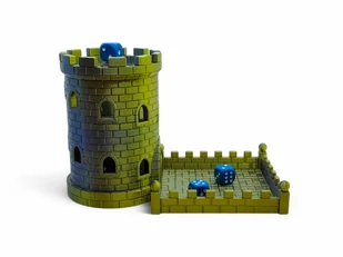Wieża do kości „Dice Tower” Gotyk dicetower kolor Grafitowo-Złoty - Gry planszowe - miniaturka - grafika 1